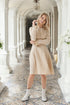 Linen dress features long ripple sleeves & enchanting design Justina from Baltic Linen